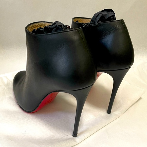 Christian Louboutin Bellisima  100mm , 1/4 inch platform bootie kid leather EU38 - Picture 14 of 16